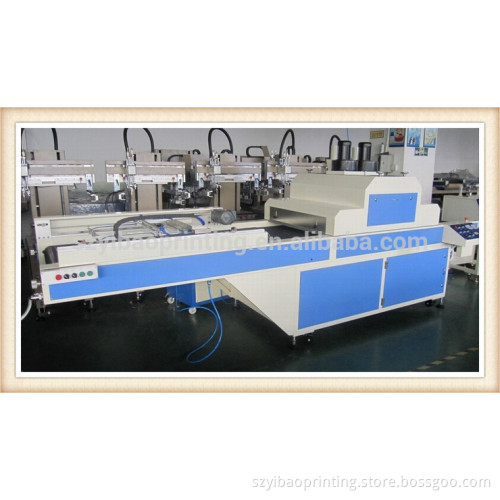 3/4 automatic screen printing machine with vacuum table for UV varnish on paper